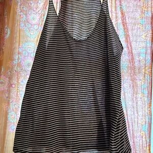Black and White Striped Tank Top